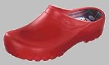 ALPRO Jolly Fashion Clog Damen Clogs PU, Rot, Größe 38 mit normalem Fußbett