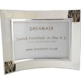 Review Dreamair  / Wedding Day Gift Bride and Groom Pearl/BlackLandscape Photo Frame