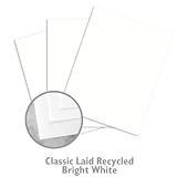 IMAGE OF CLASSIC Laid Recycled Bright White Paper - 250/Package