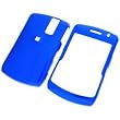 PCMICROSTORE Brand Research In Motion BlackBerry Curve 8330 Solid Dark Blue Snap-On Case Cover with Removable Swivel Belt Clip