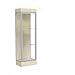 Waddell 91LFSK-SN-CD Edge 24 x 76 x 20 in. Chardonnay Base Lighted Floor Display Case with 2 ft. Hinged Door & 6 in. Base44; Silk Back - Satin