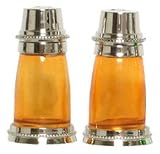 Decorative Honey Yellow Glass Salt and Pepper Shakers