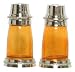 Decorative Honey Yellow Glass Salt and Pepper Shakers