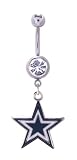 Dallas Cowboys - Belly Button Ring - Dangle Amazon.com