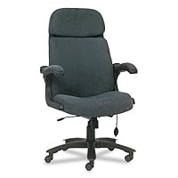 Tiffany Industries Big and Tall Executive Chair With Upholstered Arms, Gray Fabric