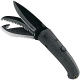 Folding Knife FK-05053BB plastic Handle textured rubber inlay