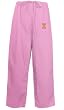 University of Illinois Pink Scrubs Pants DRAWSTRING BOTTOMS Fighting Illini Logo For HER - DRAWSTRING Waist -Officially Licensed NCAA College Logo Apparel Unique GIFT Ideas For Mom Nurses Ladies Students Graduation