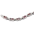 9" Red Stingray Link Bracelet