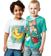 2 Pack Short Sleeve Mr. Men™ T-Shirts