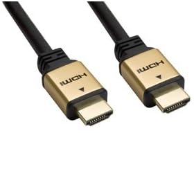 Amphenol Premium High-Speed Certified HDMI Cable (HDMI 1.3 Cat2 / 1.4) - Gold Metal Hood Connectors (3m / 9.8ft)
