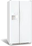 Frigidaire FRS6HR5JQ 26.0 cu. ft. Side by Side Refrigerator with 3 Glass Shelves, 1 Humidity Controlled Crisper and External 4 Button Ice/Water Dispenser: Bisque