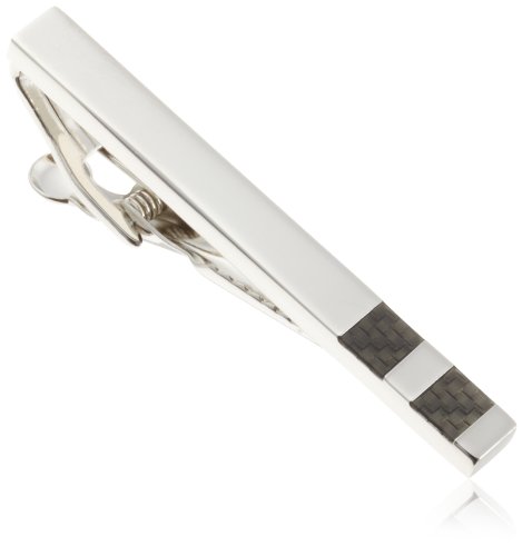 Kenneth Cole Reaction  Men's Black Faux Tie Clip