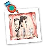 Londons Times Funny Panel Hollywood Cartoons - Abraham, Martin, And John - Quilt Squares