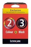 Lexmark Combo Pack #2 + #3 - Print cartridge - 1 x black, colour (cyan, magenta, yellow)