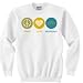 Peace Love Neuroscience Dark Sweatshirt