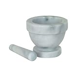 Thunder Group MRGR001 Mortar & Pestle Set, 4" dia., Marble