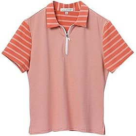 Bette & Court Ladies Mini Feed Stripe Zip Polos