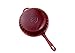 Enameled Cast Iron Fry Pan, Metallic Red (10 inch) - Utopia Kitchen