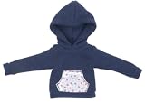Snotty cat A/W プルオーバーパーカー 紺×花柄