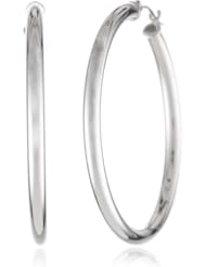 Duragold 14k Gold Hoop Earrings, (1.6" Diameter)