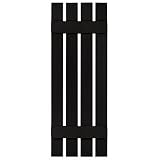 Mid-America 16.25 x 49 Black S4 Board-N-Batten Vinyl Exterior Shutters (Pair)