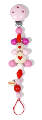 Childrens Toyshop  Third Party New : Pink Mouse Dummy Chain Pacifier Clip Heimess