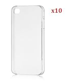 10 pcs diy Crystal Clear Hard Cover Case for Apple Iphone 4/4s -----by beautycasediy