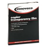 INNOVERA / IVR65122 / Clear Transparency Film for Plain Paper Copiers with Removable Sensing Stripe / Sold as 1 BX