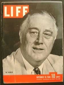 Life Magazine November 18, 1940 - Cover: The Winner (F.D.R.)