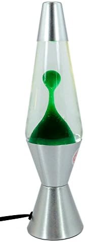 GREEN LAVA LAMP - ORIGINAL CLASSIC DESIGN SILVER BASE - MODERN MOOD LIGHT - NEW