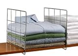 Chrome Shelf Divider for Wood Shelves (Set of 2)