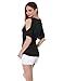 J.TOMSON Women's Short Sleeve Deep V-Neck & Crewneck Cut Out Shoulder Top