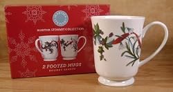 Martha Stewart Holiday Garden Footed Mugs