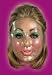 PLASTIC TRANSPARENT YOUNG WOMAN MASK