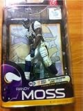 2010 MCFARLANE NFL SERIES 25 RANDY MOSS #84 WHITE JERSEY VARIANT COLLECTOR LEVEL SILVER CHASE NUMBER #561/1000 FOOTBALL ACTION FIGURE