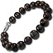 What's classier than genuine pearls? This luxurious bracelet has gorgeous lustre and amazing color. We strung together a perfect strand of round genuine pearls averaging 9 mm diameter in beautiful deep grey hues. Finished off with a high polished lobster