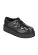 2 Inch Platform Creeper Men's Size Shoe With Pyramid Studded Trim