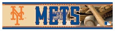 MLB Baseball New York Mets Bumper Sticker (2-Pack)