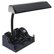 Ledu Deluxe Organizer Fluorescent Desk Lamp, 15-1/2" High, Black