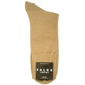 Beige Wool / Cotton Airport Socks by Falke