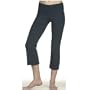 Bella Roll Down Capri with Raw Edge Hem Yoga Capri Pant