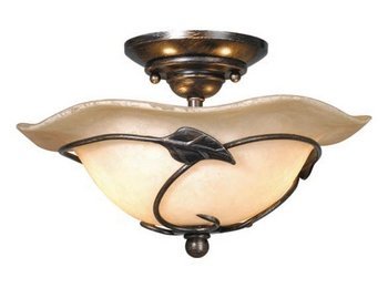 Best Buy Vaxcel LK38812OL Vine 12-Inch Light Kit, Oil Shale, Brown