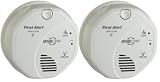 First Alert SA511CN2-3ST ONELINK Wireless Battery Operated Smoke Alarm with Voice Location, 2-Pack