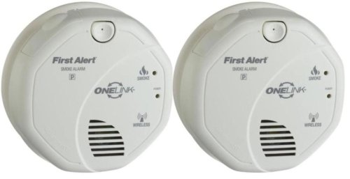 First Alert SA511CN2-3ST ONELINK Wireless Battery Operated Smoke Alarm with Voice Location, 2-Pack