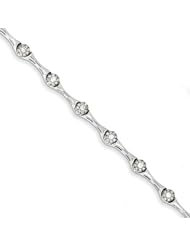 Sterling Silver Diamond Bracelet