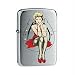 Zippo Lighter Lucky Horseshoe, 1941 Replica Brushed Chrome
