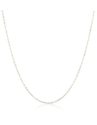14k Yellow Gold Oval Rolo Chain Necklace, 20"