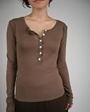 Women's Sheer Henley Shirt