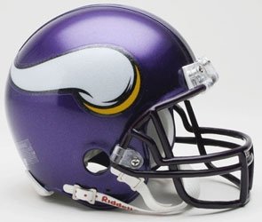 Minnesota Vikings 2006-2012 Throwback Riddell Mini Football Helmet