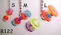 Bell Plastics B122S Hanging Beaded Barbell Small Acrylic Bird Toy